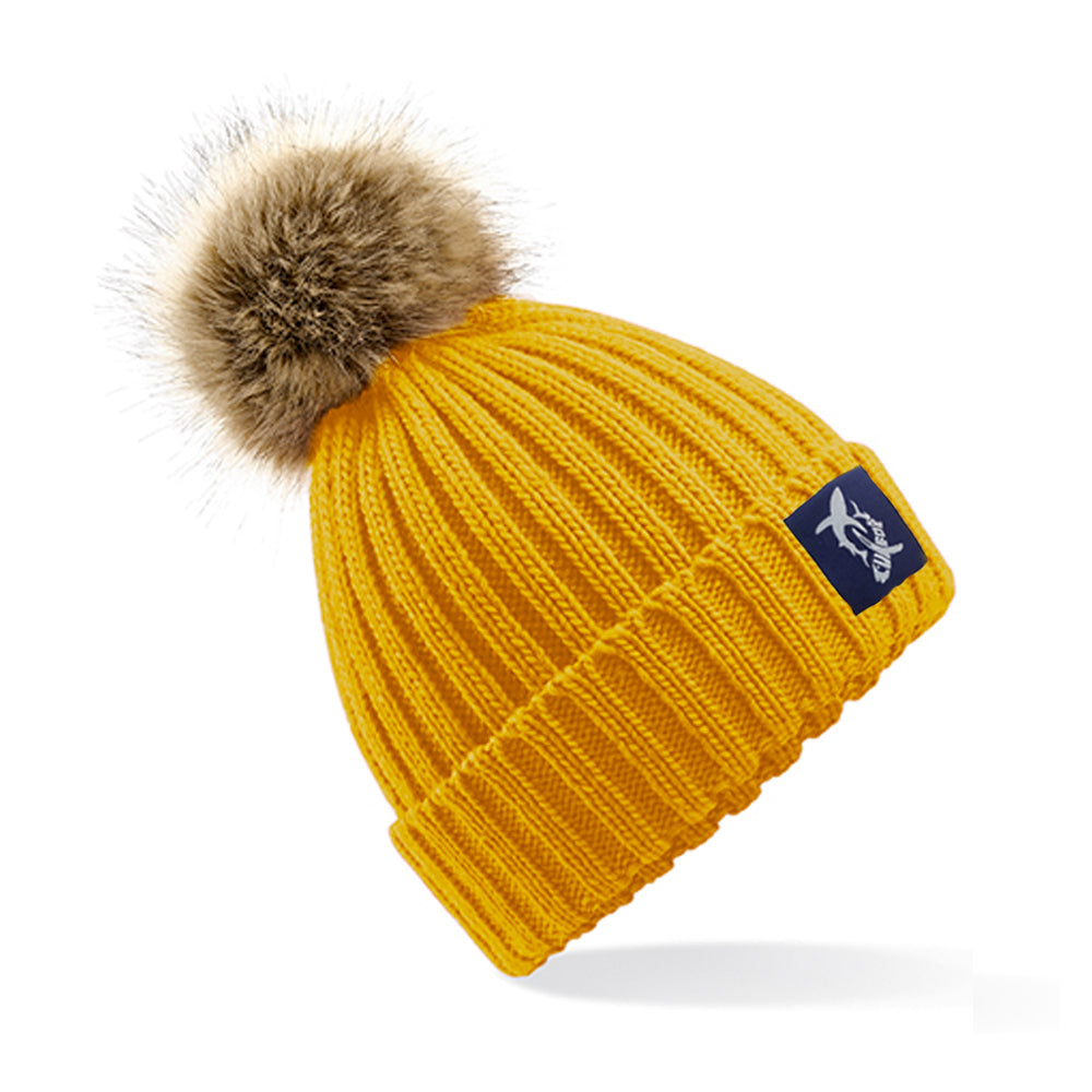 Bommel Beanie, Mustard