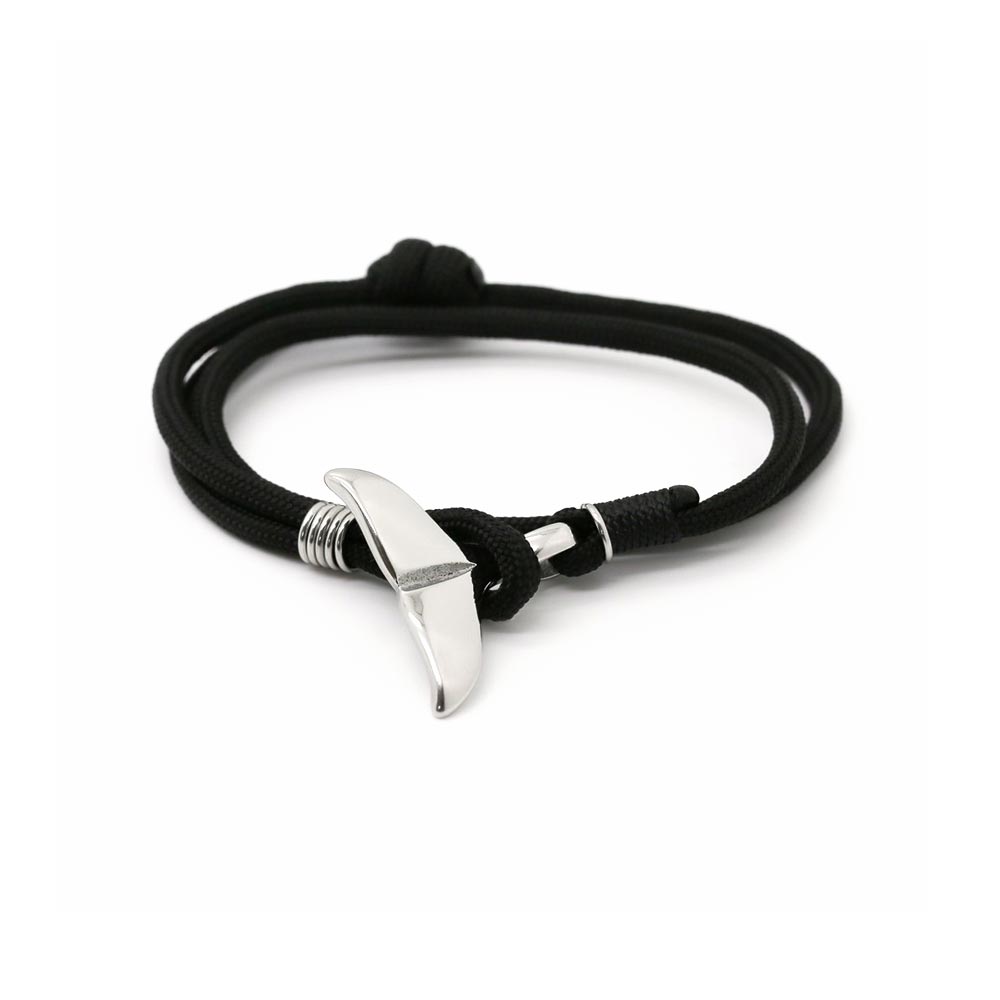 Wal-Armband, schwarz