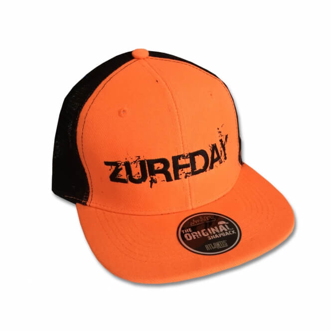 Snap Mesh Cap Orange Fluo/Black-0