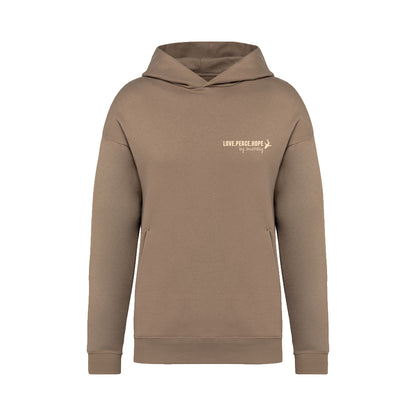 brauner Zurfday Hoodie mit Print