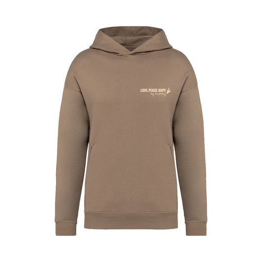 brauner Zurfday Hoodie mit Print