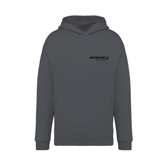 grauer Zurfday Hoodie mit Print